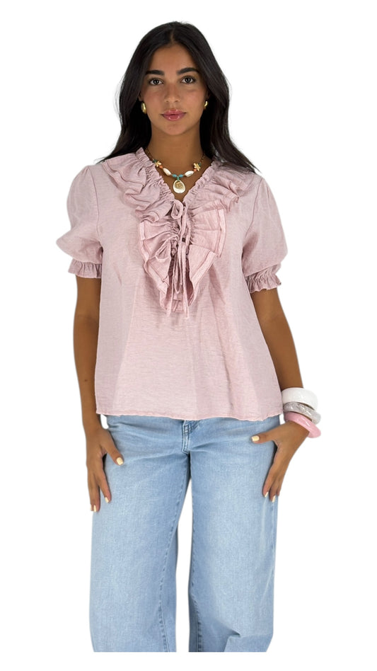 Leif Pink Top