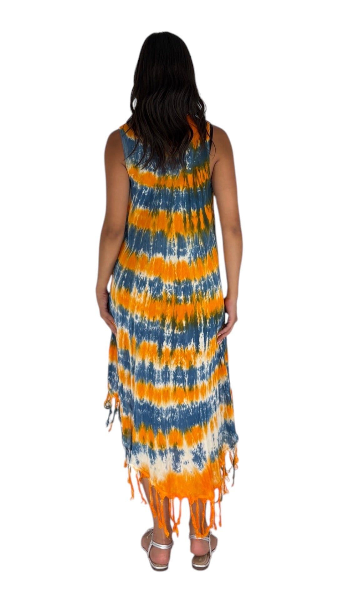 Rendar Otrange/ Turquoise Dress
