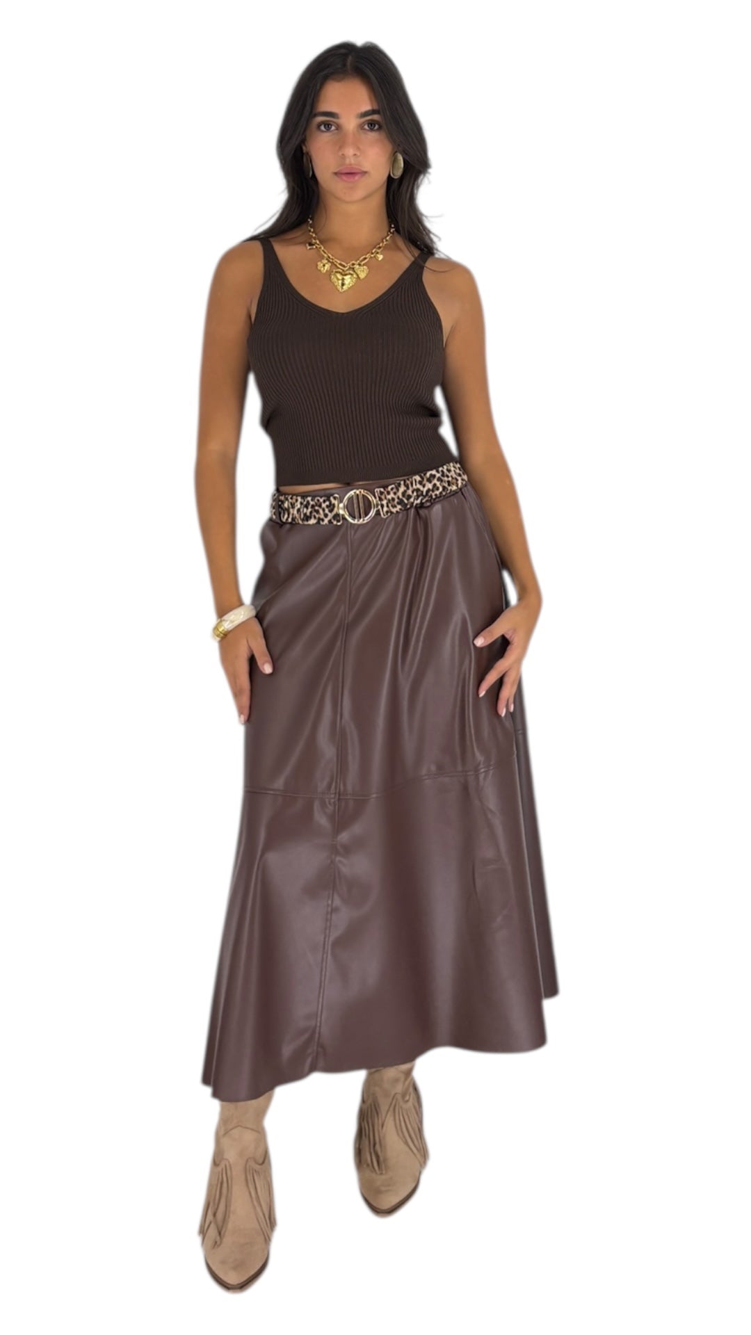 Nisreen Brown Skirt