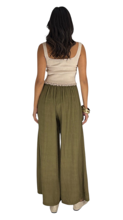 Cora Olive Green Pants