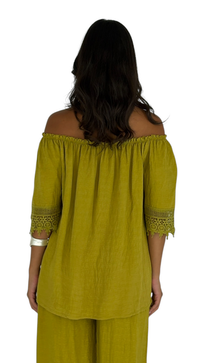 Liz Chartreuse Top