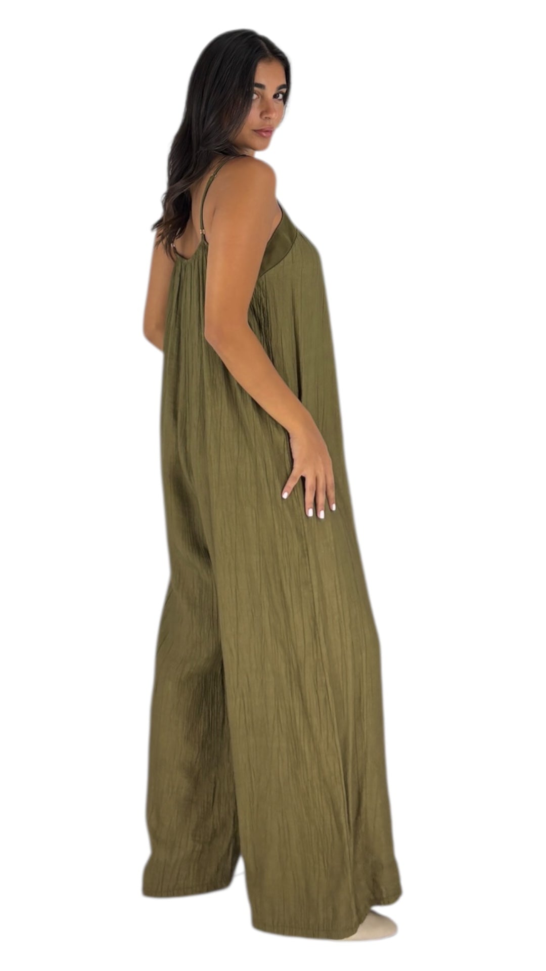 Zoya Olive Jumpsuits