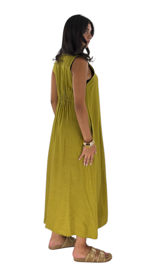 Lune Chartreuse Dress
