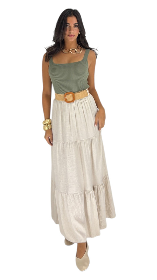 Quinn Beige Skirt