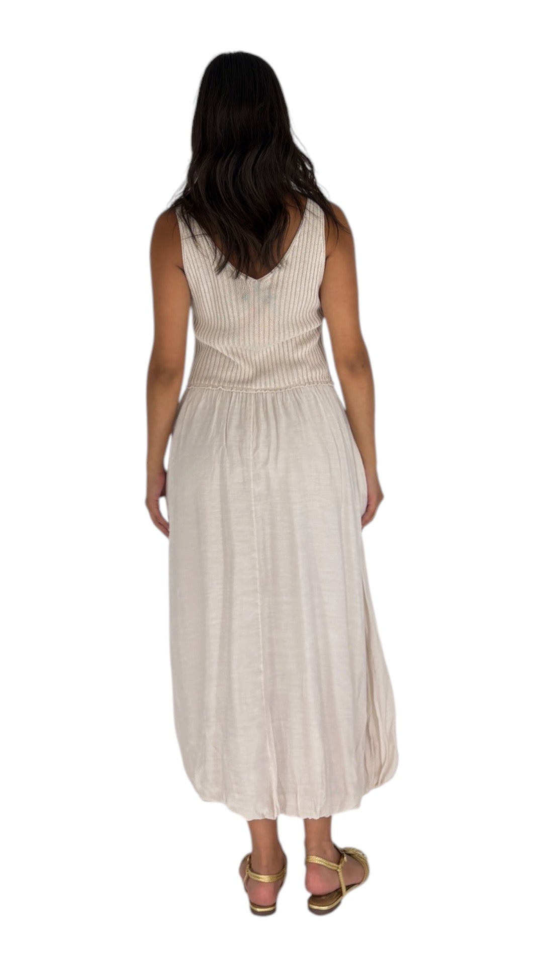 Hiba Beige Dress