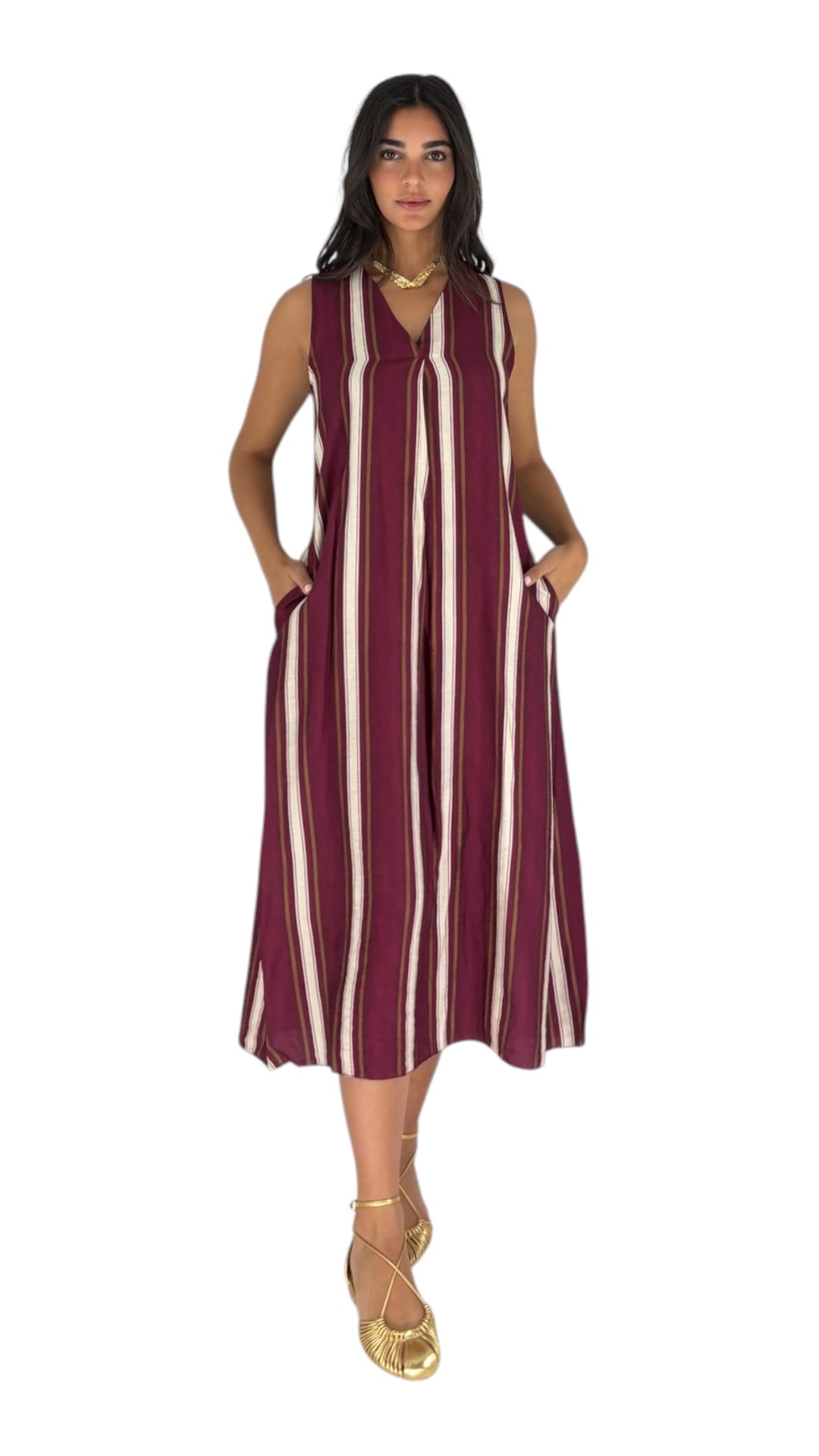 Magi Maroon Dress