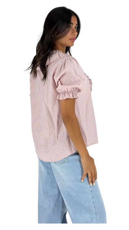 Leif Pink Top
