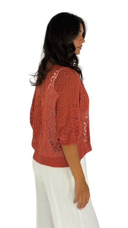Mais Orange Cardigan
