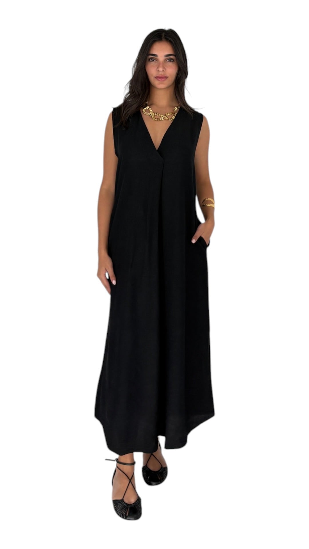 Adria Black Dress