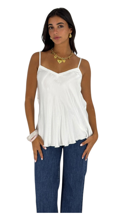 Fadia White Camisole