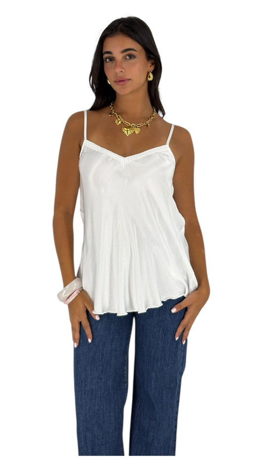 Fadia White Camisole