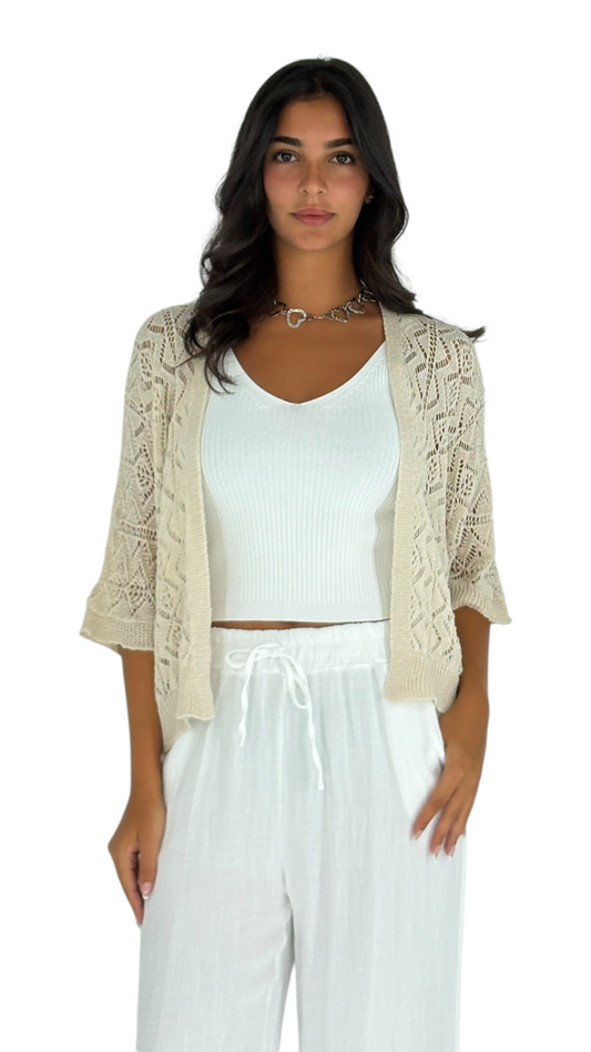 Mais Beige Cardigan
