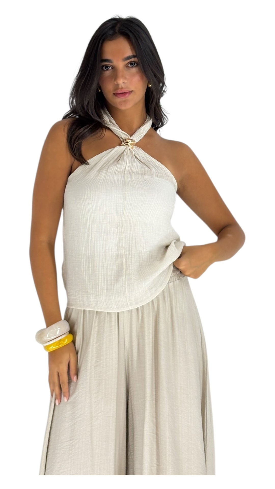 Susie Cream Top