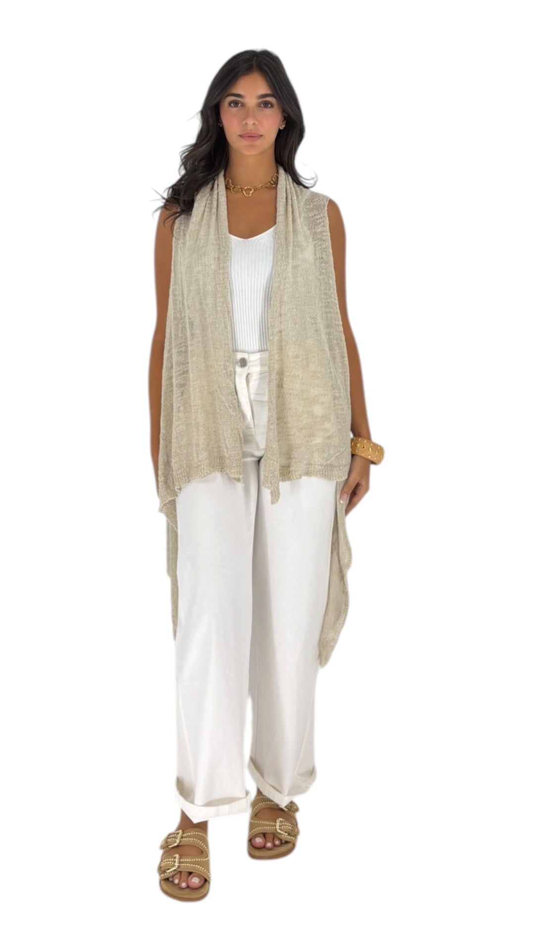 Josie Beige Vest
