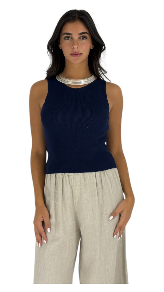 Basilo Navy Top