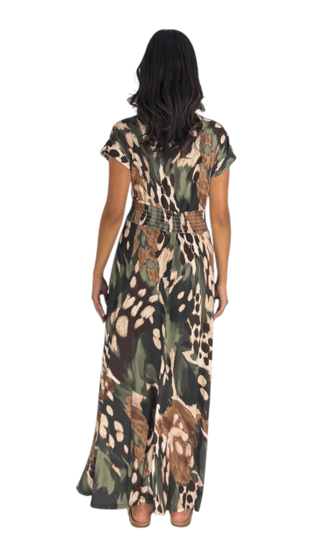 Reem Olive Dress