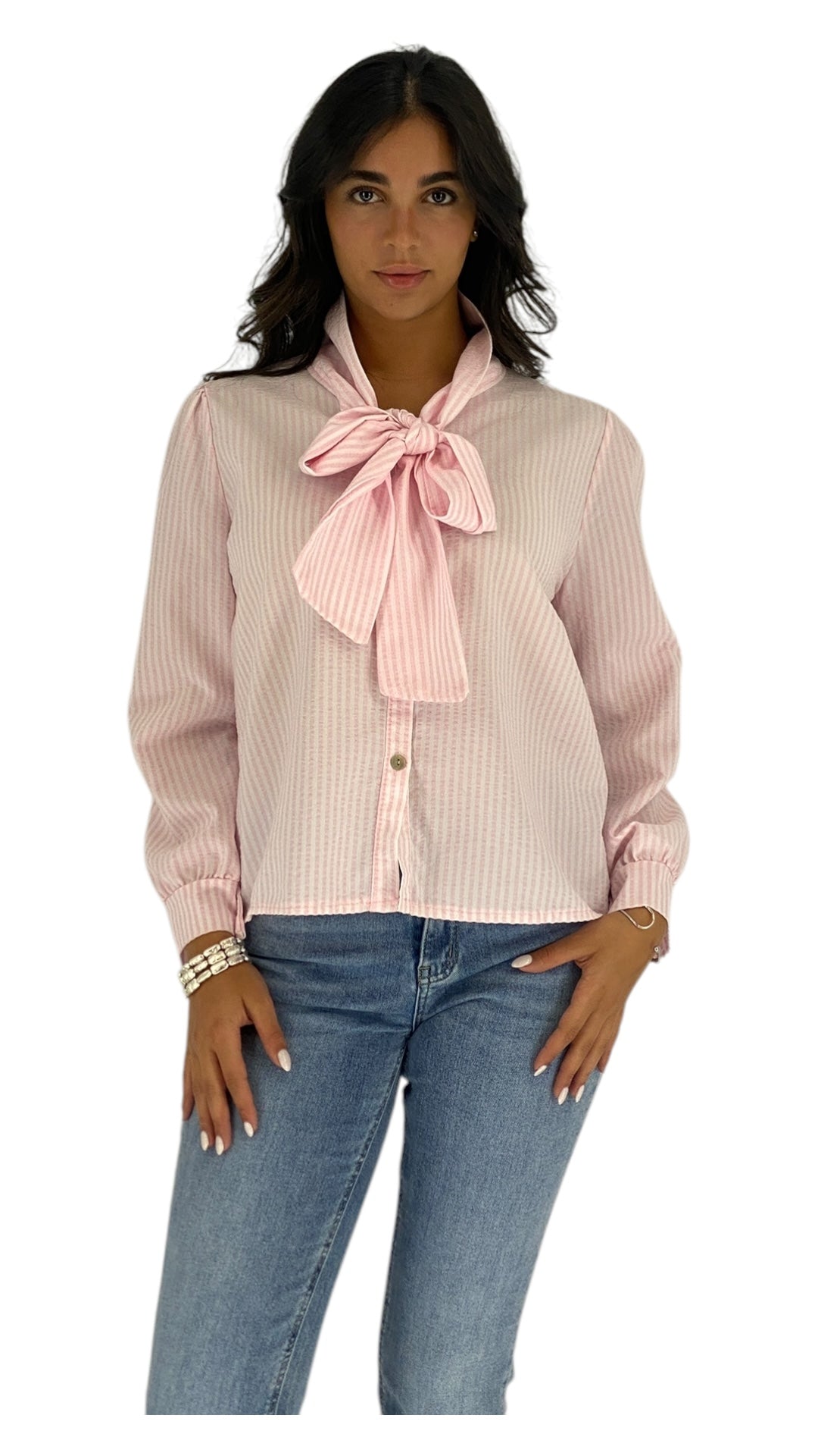 Fawn Pink/White Shirt