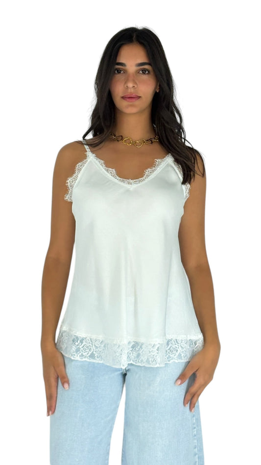 Gaelle White Camisole