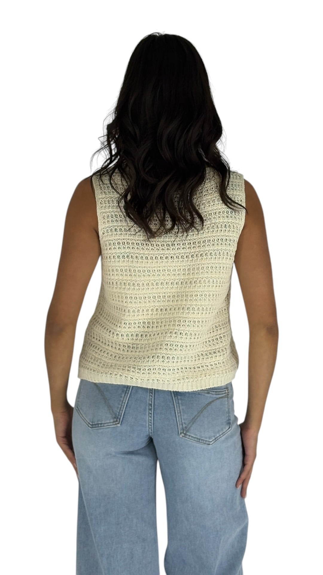 Jida Cream Vest
