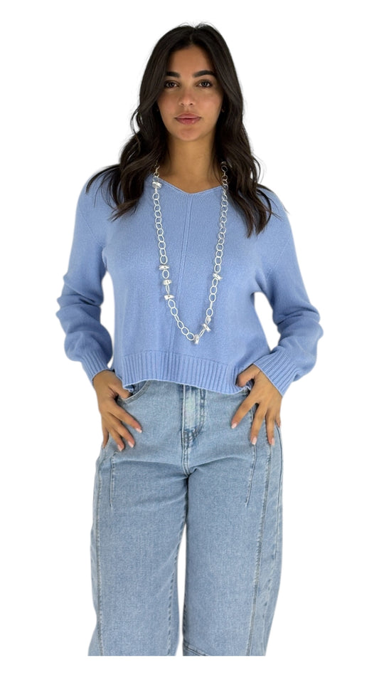 Leah Blue Sweater