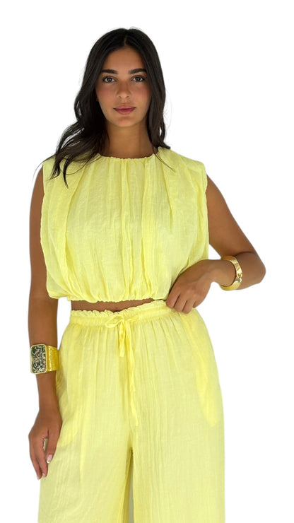 Gena Yellow Top