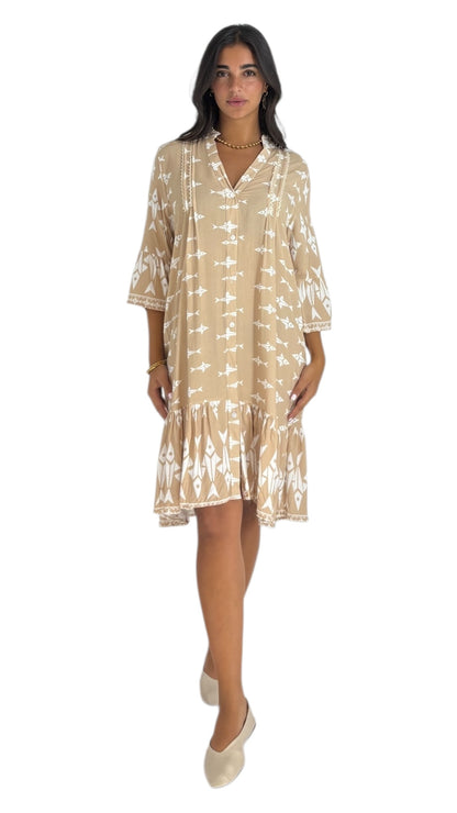 Beth Beige Dress