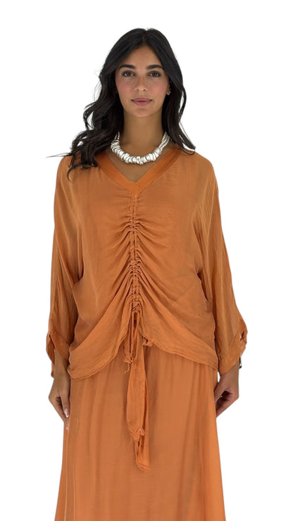 Mena Terracotta Top
