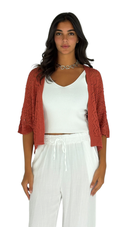 Mais Orange Cardigan