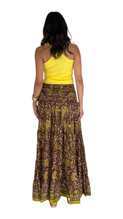 Darma Mustard Skirt