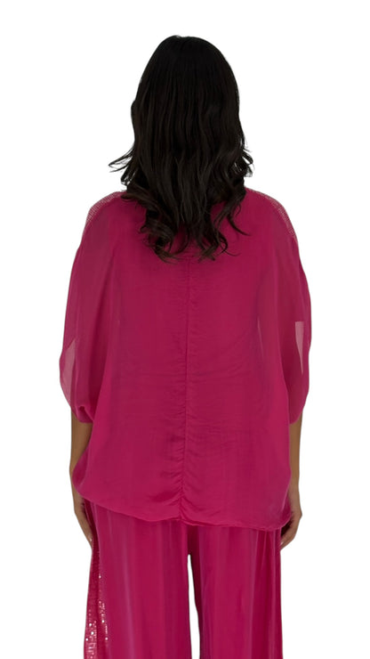 Alia Fuchsia Top