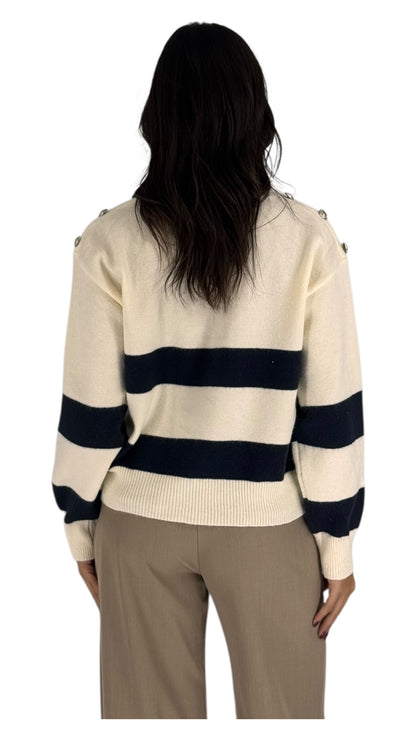 Floria Navy Sweater