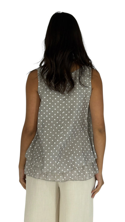 Sima Taupe Top