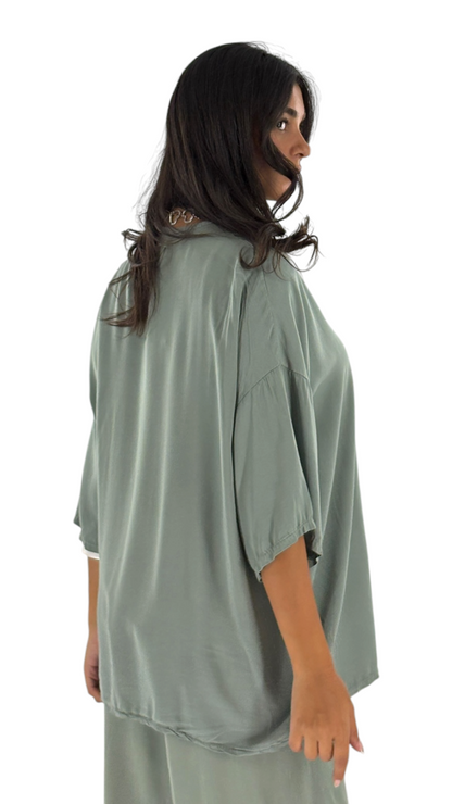 Darla Kaki Cardigan