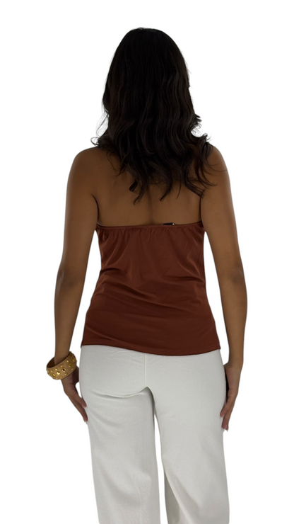 Cina Terracotta Top