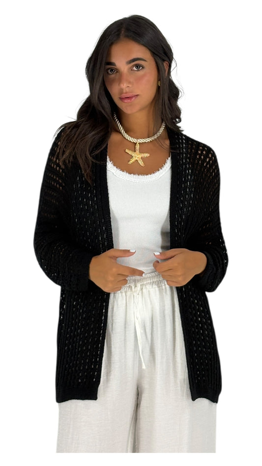 Zane Black Cardigan