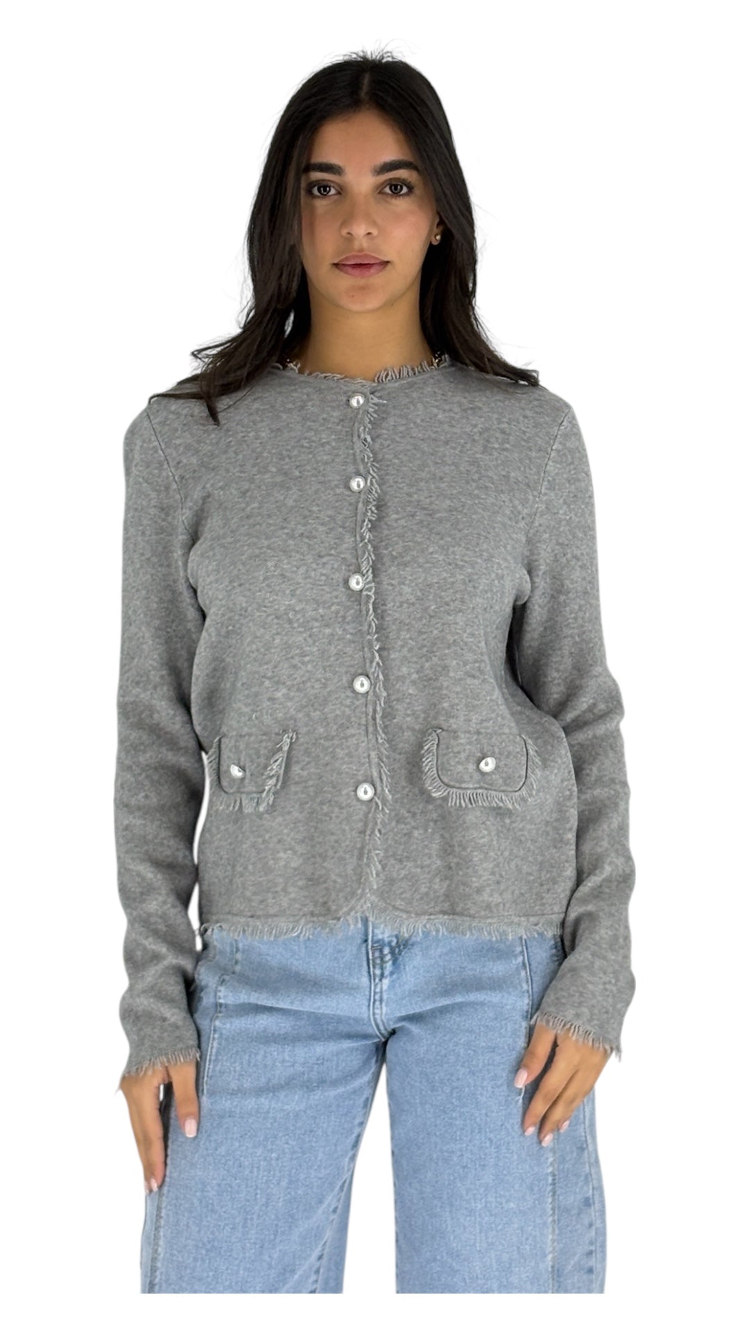 Rocia Grey Cardigan