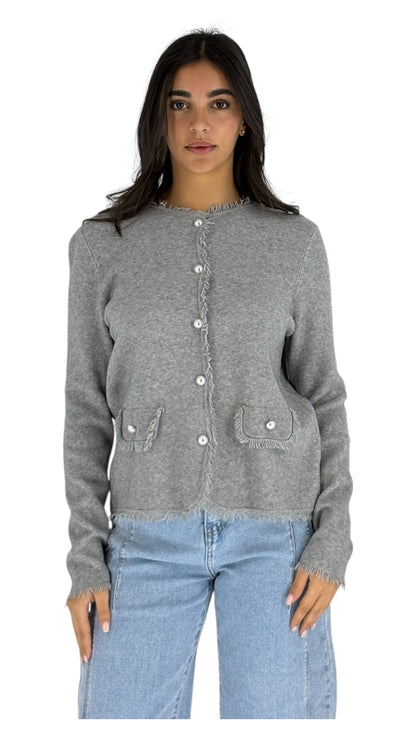 Rocia Grey Cardigan