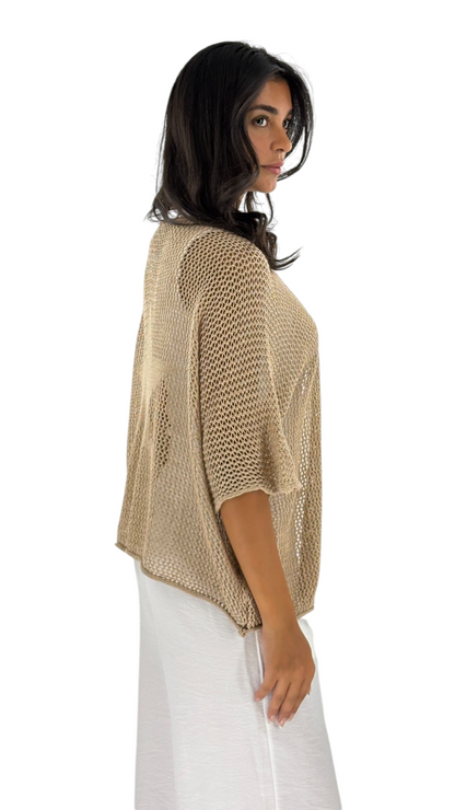 Star Camel Cardigan