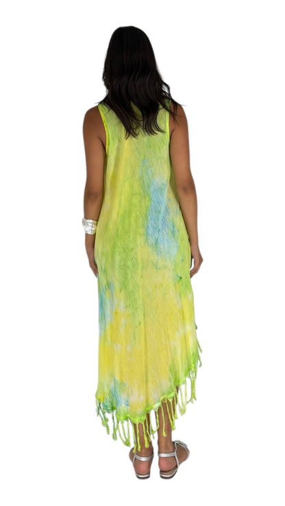 Rendar Lime/ Teal Dress