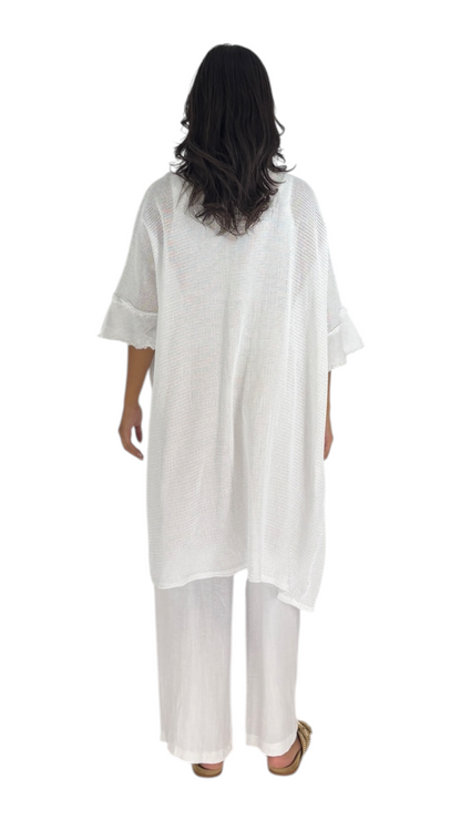 Noor White Cardigan