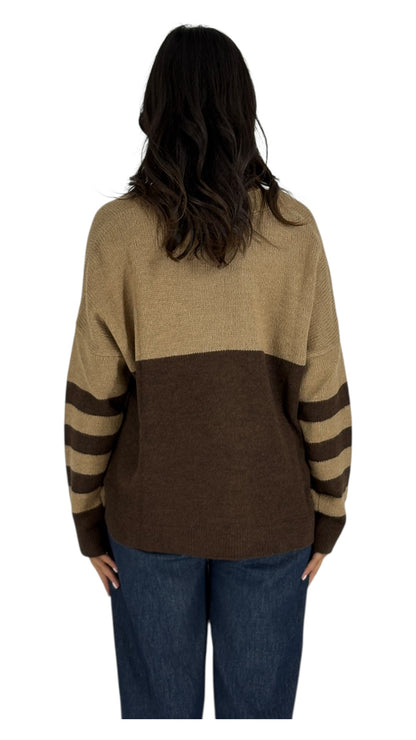 Fadia Brown Cardigan