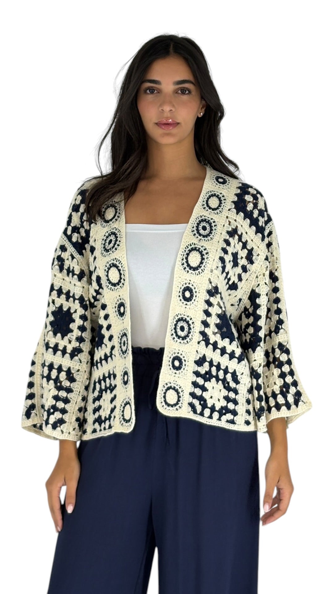 Yomna Navy Cardigan