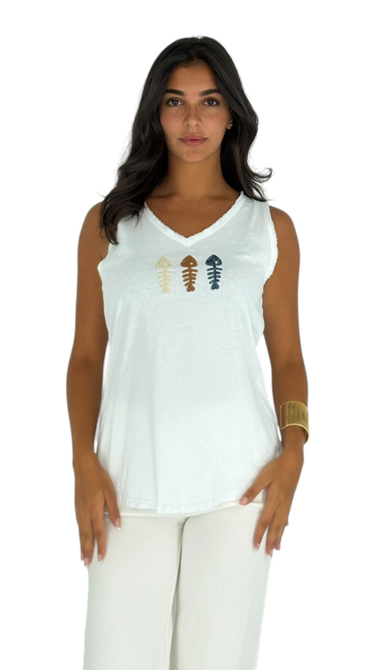 Fadia White Top
