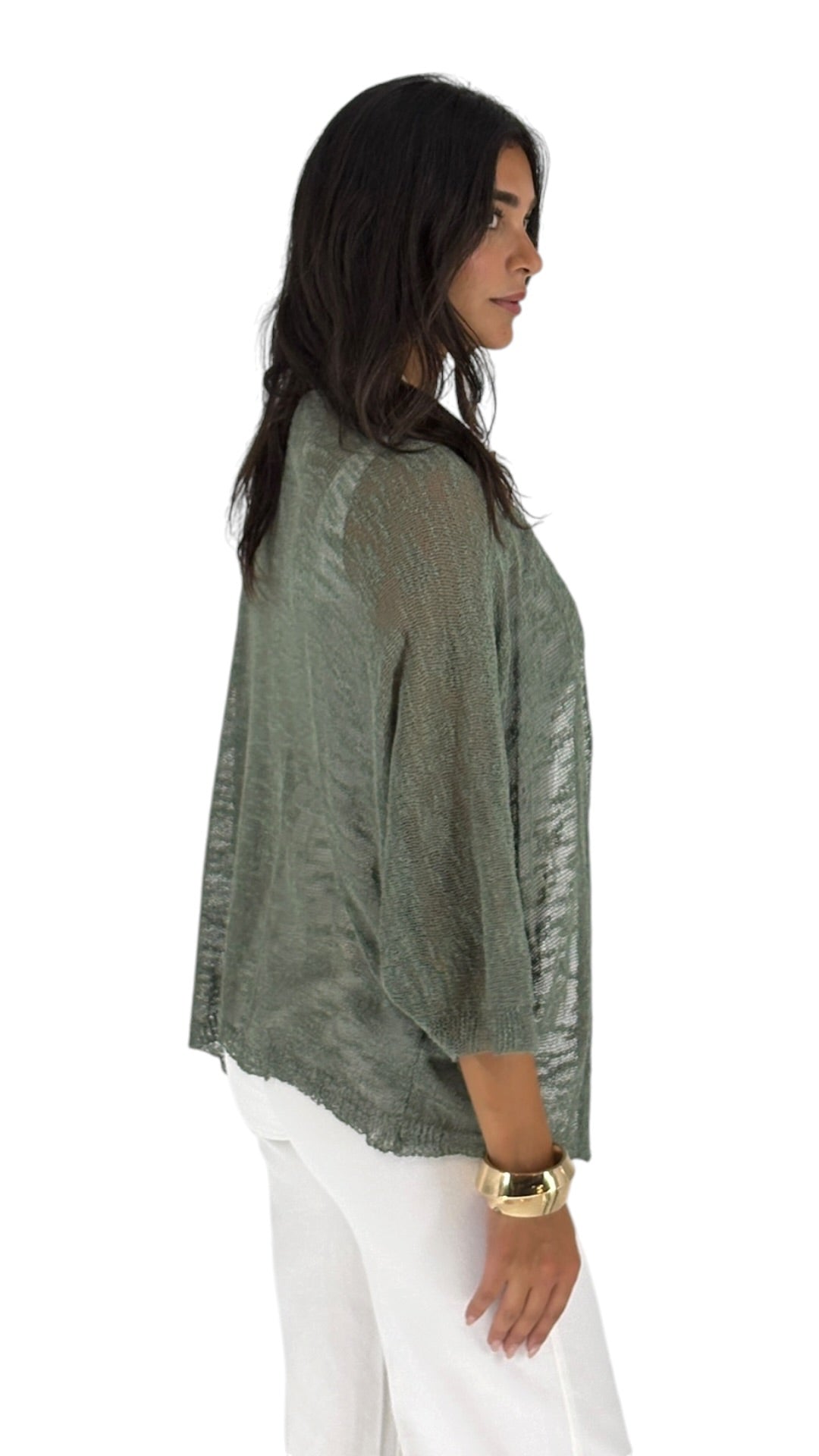 Albina Kaki Cardigan