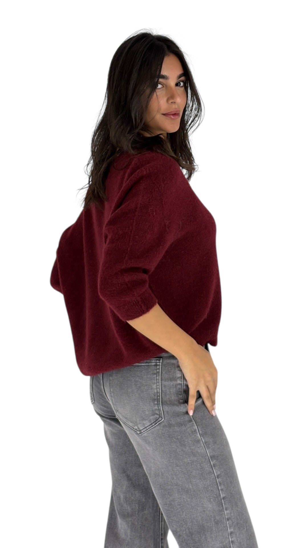 Taisa Maroon Sweater