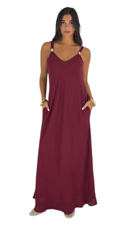 Mizor Maroon Dress