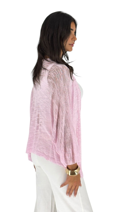 Albina Baby Pink Cardigan