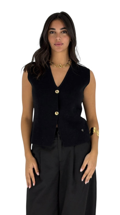 Lucia Black Vest