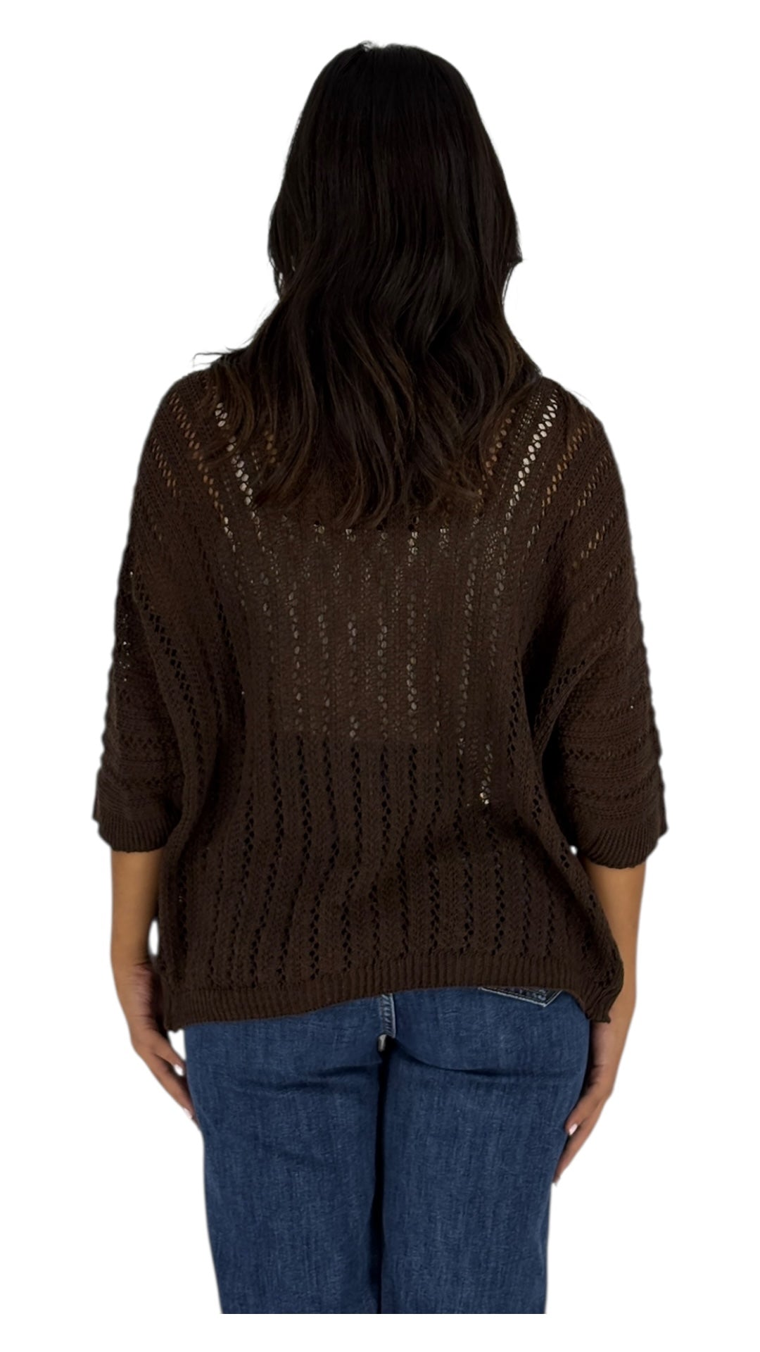 Najwa Brown Cardigan