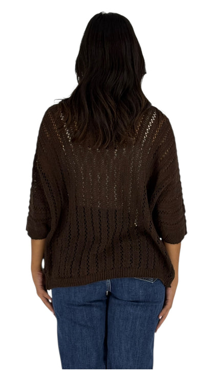Najwa Brown Cardigan